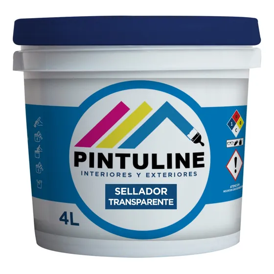 Sellador Transparente 5 X 1 Pintuline 4 L