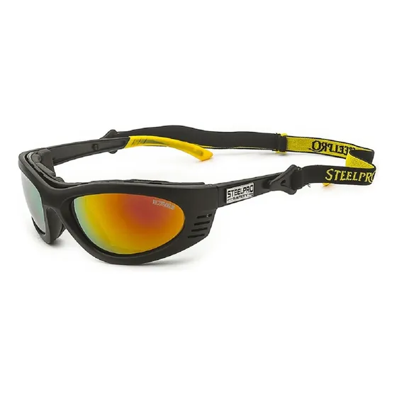 Lente Steelpro Turbine Gt Gris Marco Negro Revo Rojo