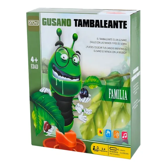 Gusano Tambaleante Ditoys Juego De Mesa Habilidad