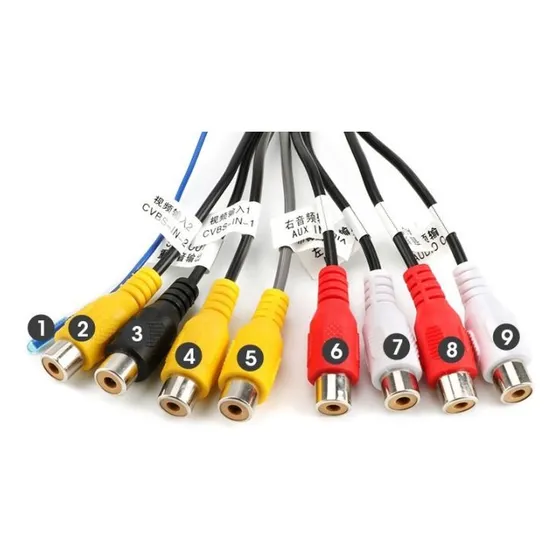 Ficha Arnés Rca Para Pantalla Android 20 Pines Subwoofer Cjf
