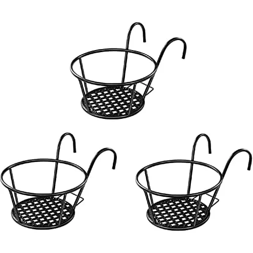 Colgadores De Macetas De Hierro Forjado Flores, Soporte...