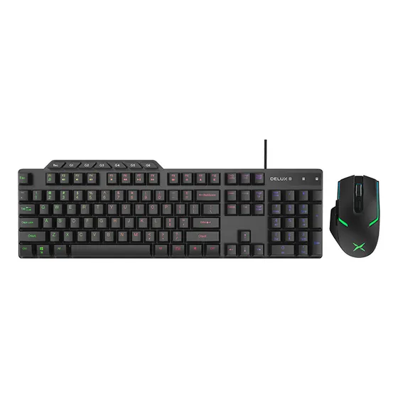 Combo Teclado Y Mouse Usb Gaming Delux K9800u+m588bu