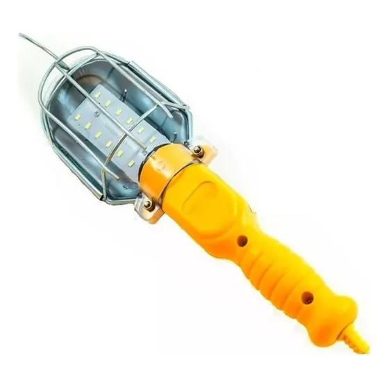 Extensión 110v Trabajo 10mts Canastilla Con Lámpara Foco Led