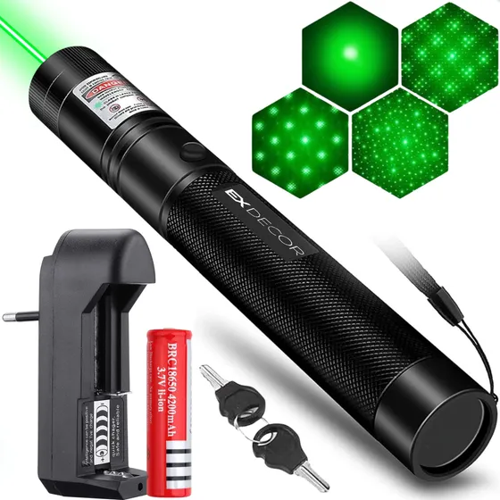 Caneta Laser Verde Ultra Forte Alcance 100km A Prova D'agua EX Decor