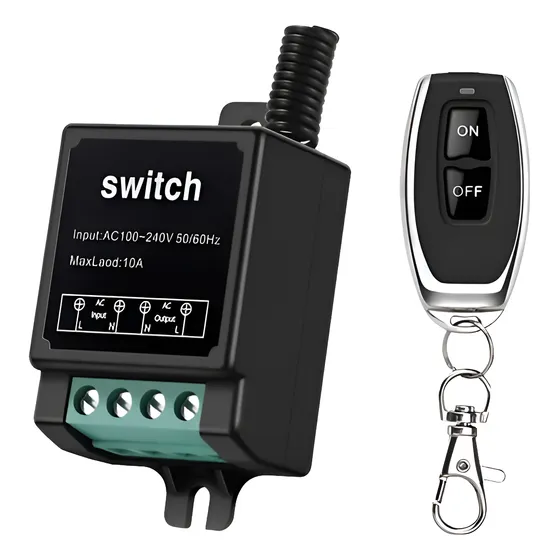 Relay Control Remoto 1 Canal 120v 10a Rf 433 Mhz Inalambrico