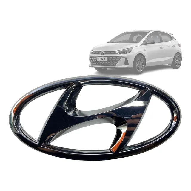Emblema Hyundai Grade Dianteira Hb20 2020 2021 Original