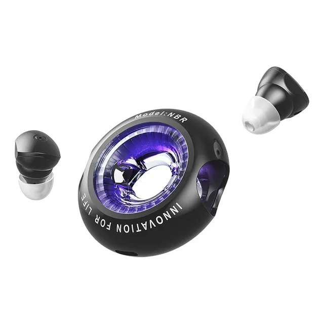 Auriculares Inalambricos Vention - Tiny T17 Bluetooth 5.3 - In Ear Hifi - 20 Horas - Resistente Al Agua Ipx4 - Manos Libres - Con Funda Para Estuche - Negro / Tactil / Microfono / Deporte - Nbrb0