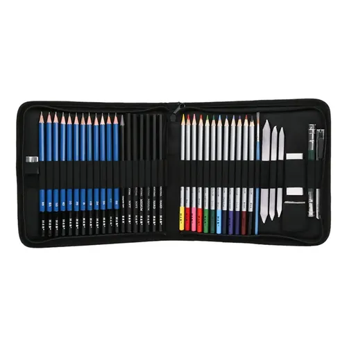 Zx Kit Profesional De Arte De Lápis De Desenho E Esboço 41