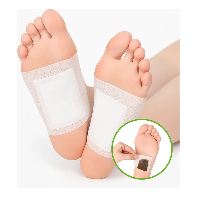 Kit 10 Adesivos Detox Eliminar Toxinas Do Corpo Natural Pés