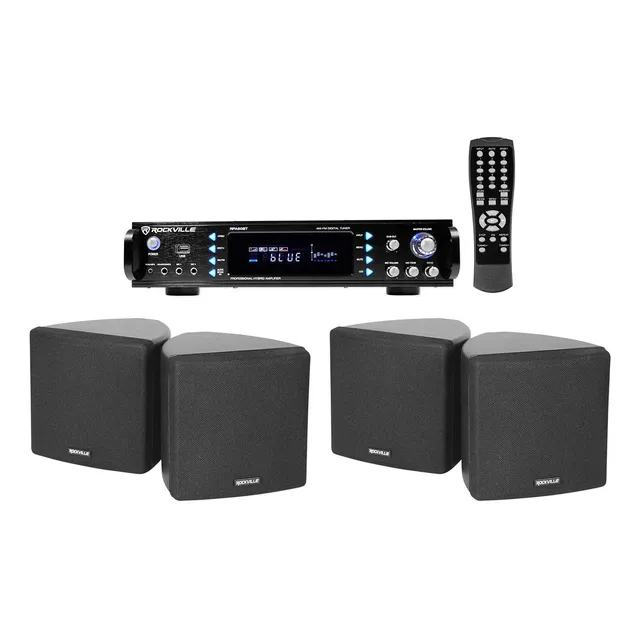 Bluetooth Para Cine Casa Altavoz Cubo Negro