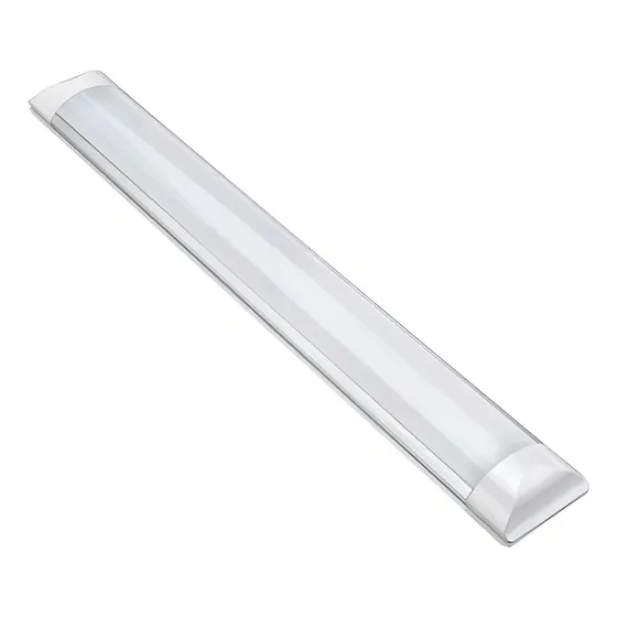 Kit 3 Luminaria Tubular Led Sobrepor Slim 40w 6500k 120cm Cor Branco 127/220V
