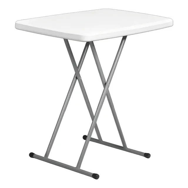 Mesa Plegable De Servicio Exterior Resistente 76.5cm Color Blanco