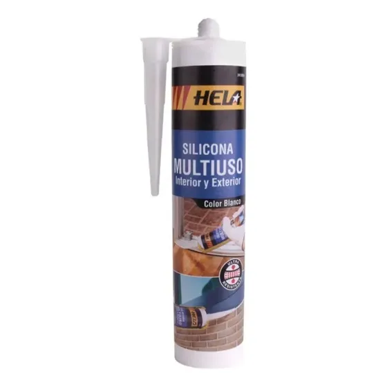 Silicona Multiuso Blanca 280ml Hela
