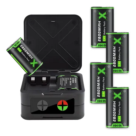 Carregador E 4 Baterias Para Controle Xbox One Series S/x 2.4v
