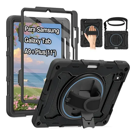 Capa Á Prova De Queda 3 Em 1 Para Galaxy Tab A9+ Plus 11 Pol