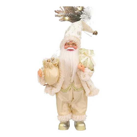Mz Boneco De Papai Noel De 12 Polegadas Em Pé, Presente