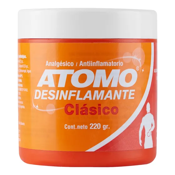 Atomo Clasico Gel Alivio Dolor Masajes Desinflamante 220gr