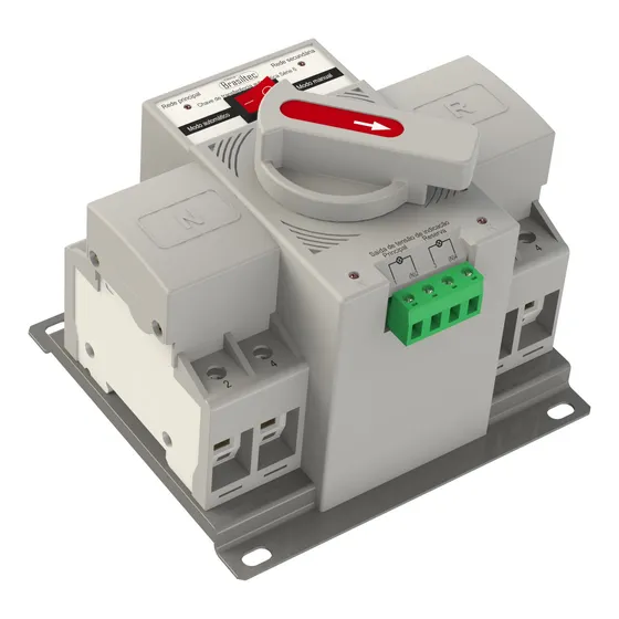 Chave Transferência Rede/gerador Automática 2 Polos 63a 220v