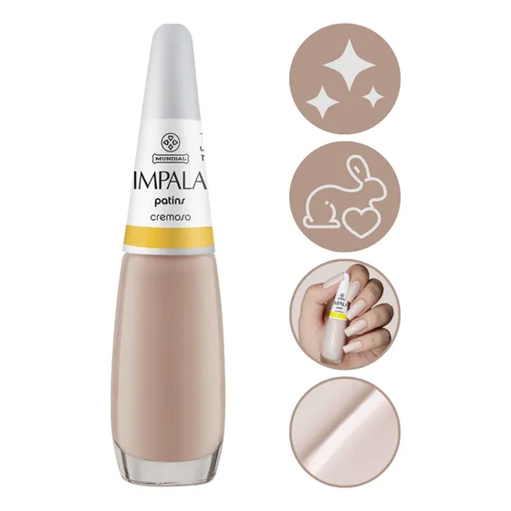 Impala A Cor Da Moda Cremoso Patins Esmalte