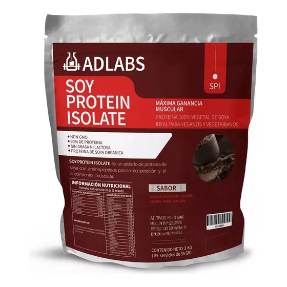 Proteína Aislada De Soya 90% 3k Saborizada Tienda Física 