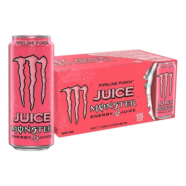 Monster Energy Juice Pipeline Punch Bebida Energética 16 Oz