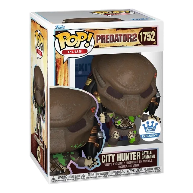 Funko Pop Plus Predator 2 City Hunter Battle Damaged Exclusi