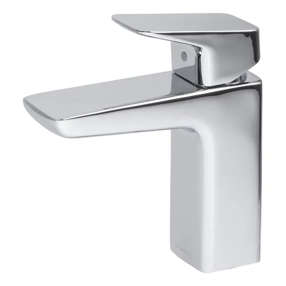Llave Monomando Corto Para Lavabo Stanza 21.2154.21 Fonte Acabado Brillante Color Plateado