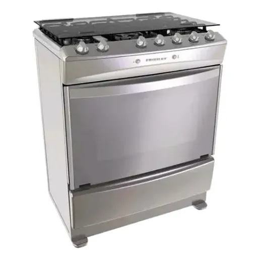 Cocina A Gas Frigilux 5 Hornillas Acero Inoxidable