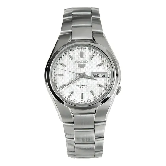 Relógio Seiko 5 Automático SNK601K1 21 Jewels Masculino Prata