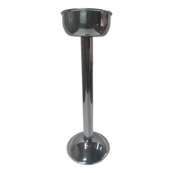 Pie Para Balde Hielera De Acero Inoxidable Alto 62cm Vazquez Color Plateado Pie Balde Champagne