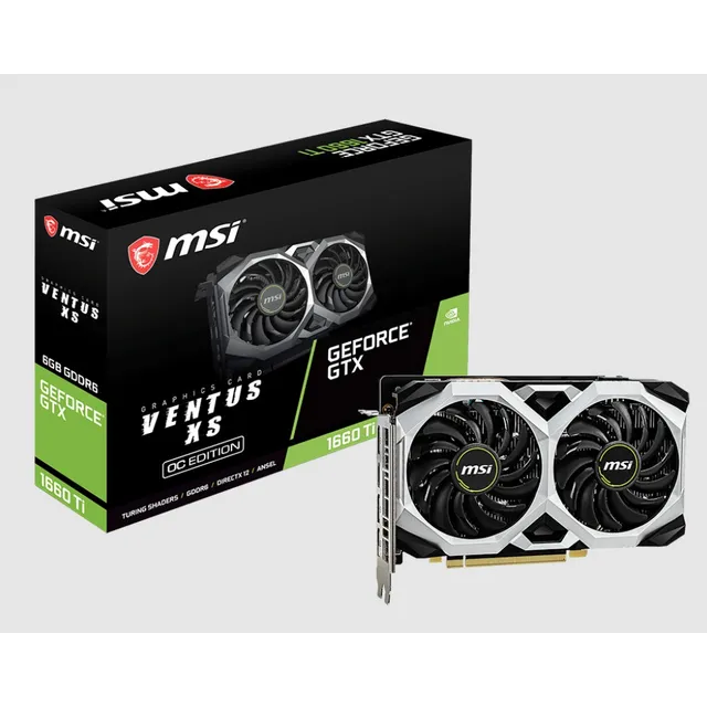 Tarjeta De Video Gtx 1660 Ti Oc Edition Nvidia Msi Ventus Xs