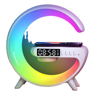 Alto-falante Bluetooth, Luz Ambiente, Carregamento Sem Fio Alto-falante Bluetooth, Luz Ambiente, Carregamento Sem Fio