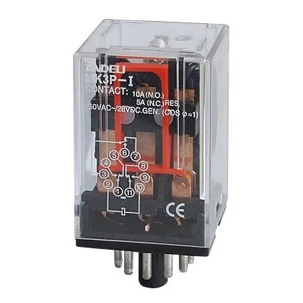 Rele 11 Pines Ac 110v 10a Andeli Con Base