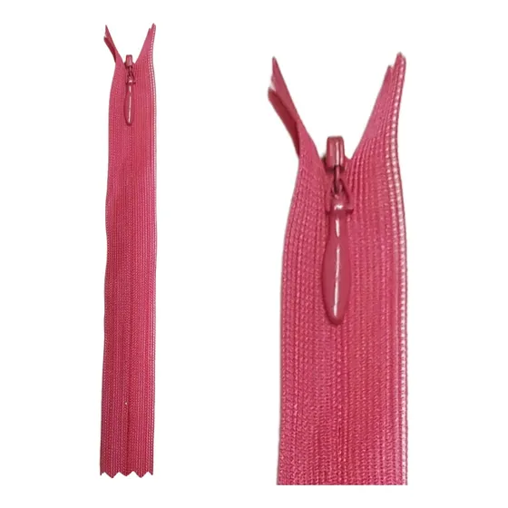 Cierre Invisible Fijo Ykk 30cm X 10 Unidades Coral 517