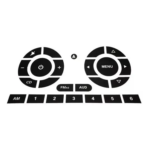 Teclas Autoadhesivas Estereo Fiat 500 Abarth