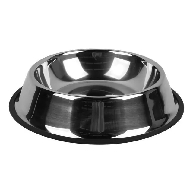 Plato Para Mascotas De Acero Inoxidable 37cm Petking