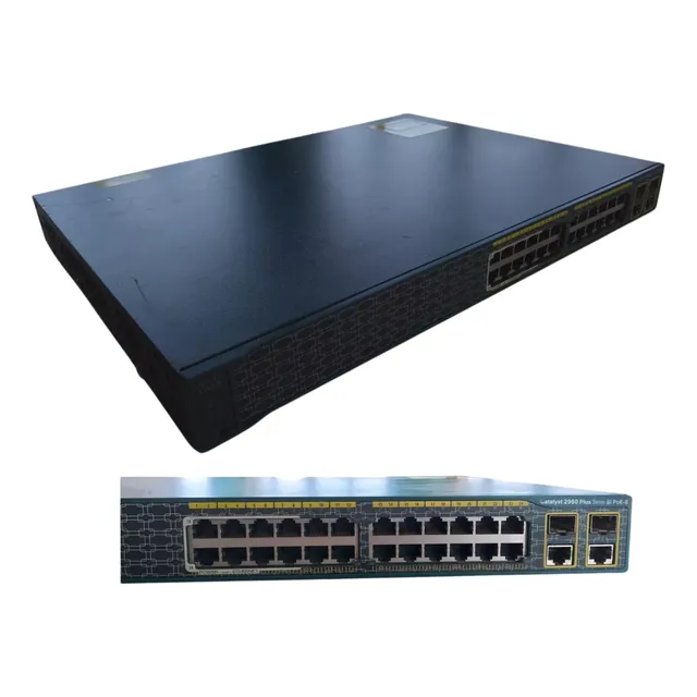 Switch Cisco Catalyst 2960 24 Puertos Ethernet Redes Uso Rud