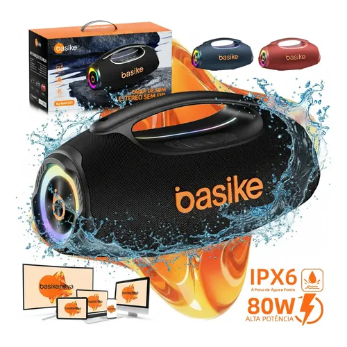Caixa de Som Tomate MTS-8003 Bluetooth 150W RMS Karaokê Portátil