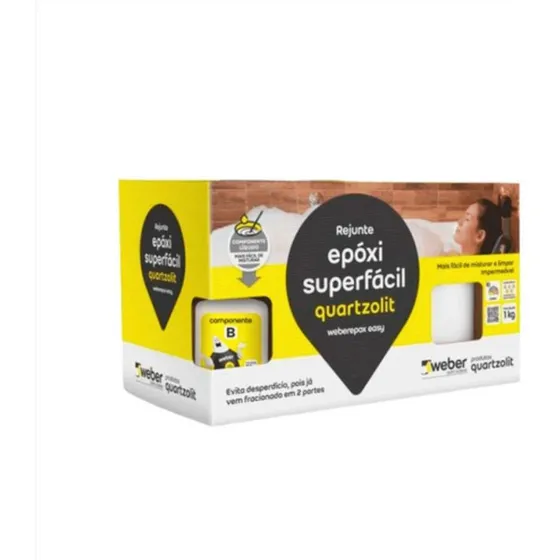 Rejunte Epóxi Super Fácil 1kg Quartzolit Varias Cores