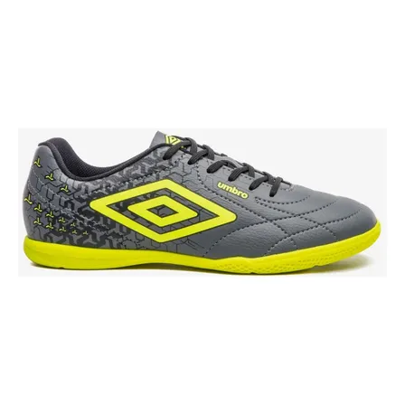 Chuteira Futsal Umbro Masculina Cimento Class Neo Grafite/preto/limao 40 Br