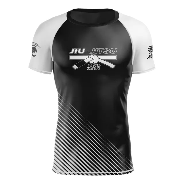 Rash Guard Jiu-jitsu Cor Faixa Treino Camiseta Proteção Uv50