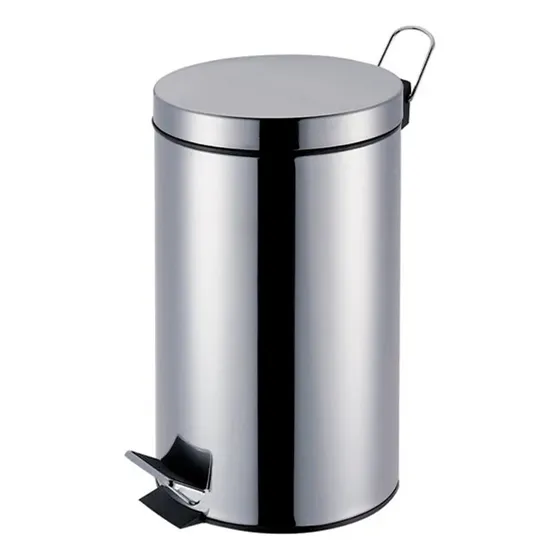Tarro Residuos Papelera Con Pedal Acero Inox 20lts Mor Agata