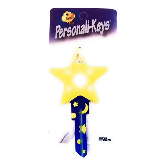 Ilco Star Shape Personali-key Kw1 Llave Casa Blanco