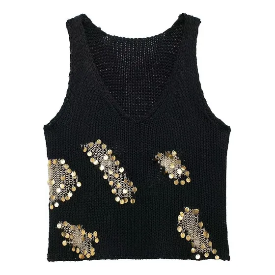 Camiseta De Punto Zra Para Mujer, Recién Llegada, Con Purpur