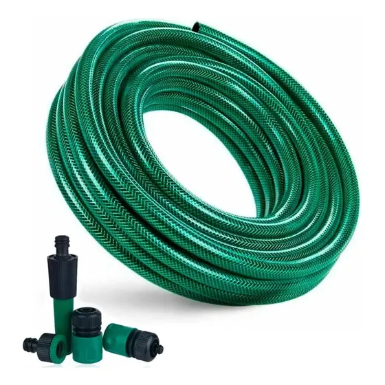Manguera Jardin Reforzada 20 Metros 1 2 Pulgadas Mas Acoples Manguera De Agua Para Jardín Manguera De Riego Mangueras Reforzadas Para Riego De Jardines Qatarshop Mangueras De Agua Para Riego De Jardín