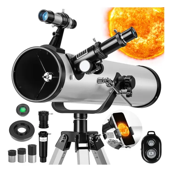 Telescopio Astronómico Profesional Reflector Hd 35x-525x 114/700mm