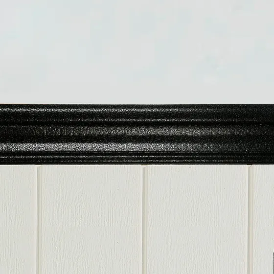 Revestimiento Zócalo 3d Adhesivo 2.35mt Pared Negro El Rey