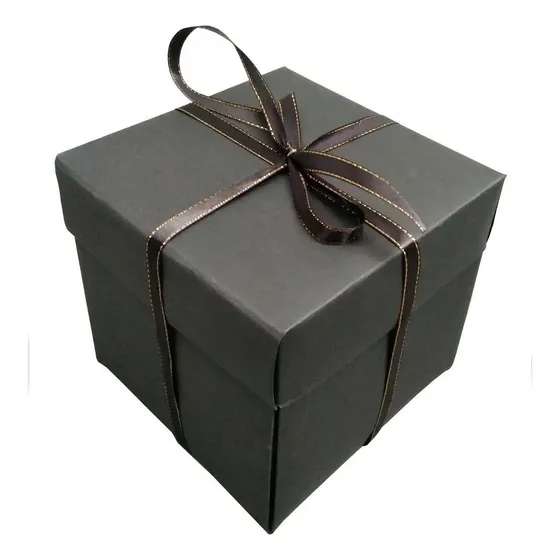 Caja Explosiva Sorpresa Negra Personalizable Fotos