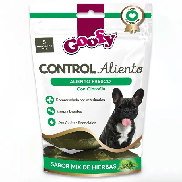 Snack Premio Perro Goofy Contol Aliento 90gr. Np