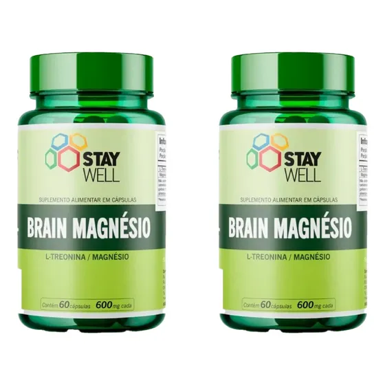 Magnesio L-treonato X2 500mg Puro Original - 120 Cápsulas